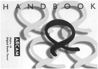 Arcam ALPHA-10 - Owners Manual 